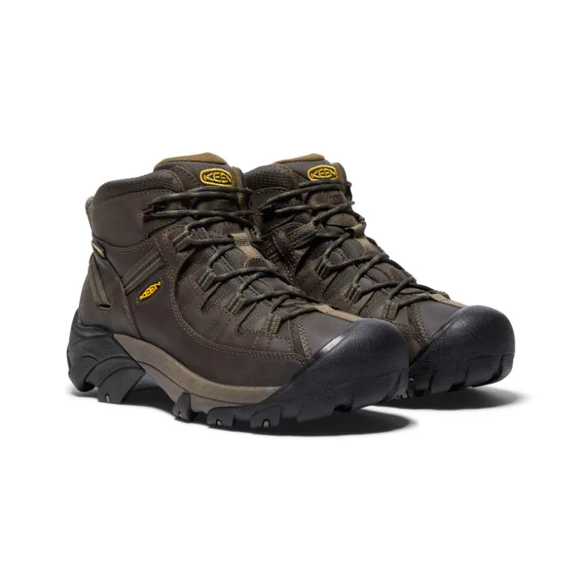 Store KEEN Targhee II Waterproof Mid Wide Pour Homme   |  Canteen/Dark Olive Canteen/DarkOlive