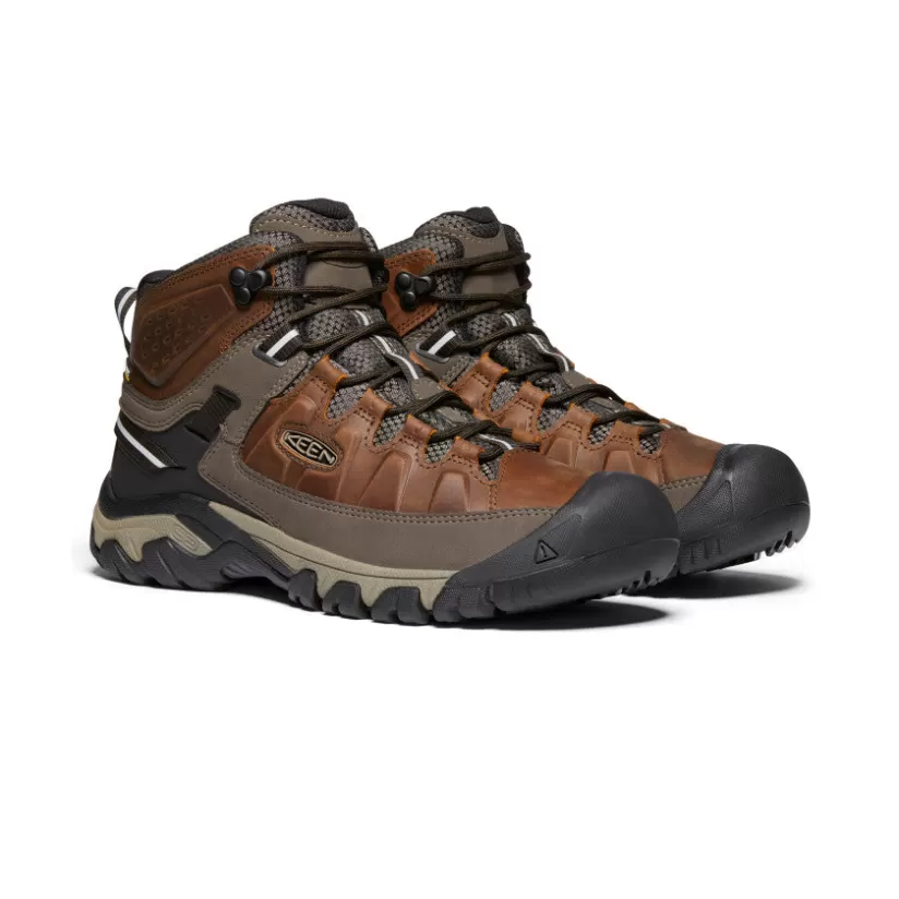 Fashion KEEN Targhee III Waterproof Mid Pour Homme   |   Chestnut/Mulch