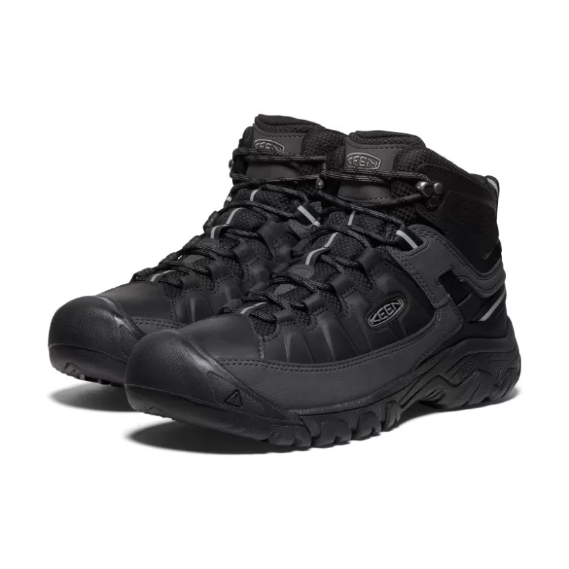 Shop KEEN Targhee III Waterproof Mid Pour Homme   |  Triple Black TripleBlack