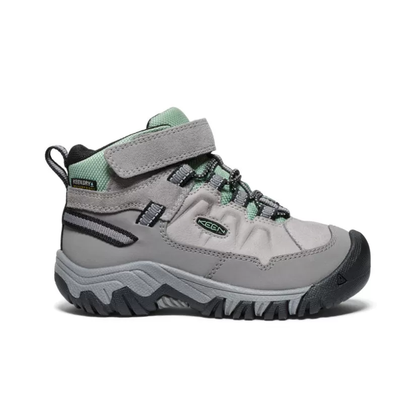 Shop KEEN Targhee IV Waterproof Hiking Boot Pour Enfants   |  Alloy/Granite Green Alloy/GraniteGreen