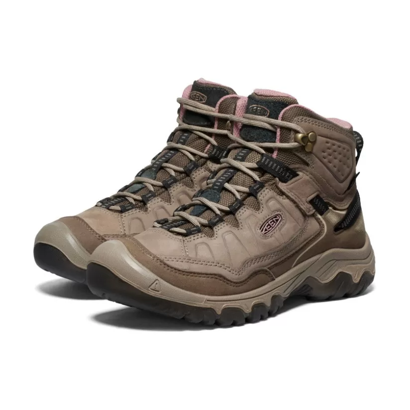 Outlet KEEN Targhee IV Waterproof Hiking Boot Pour Femme   |  Brindle/Nostalgia Rose Brindle/NostalgiaRose