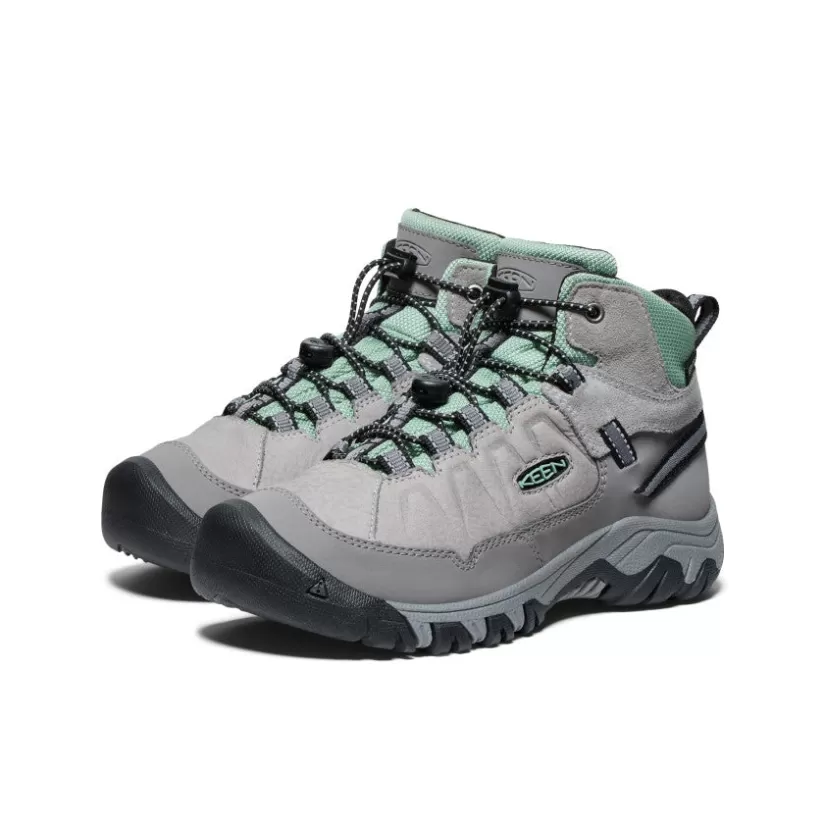 Sale KEEN Targhee IV Waterproof Hiking Boot Pour Jeunes   |  Alloy/Granite Green Alloy/GraniteGreen