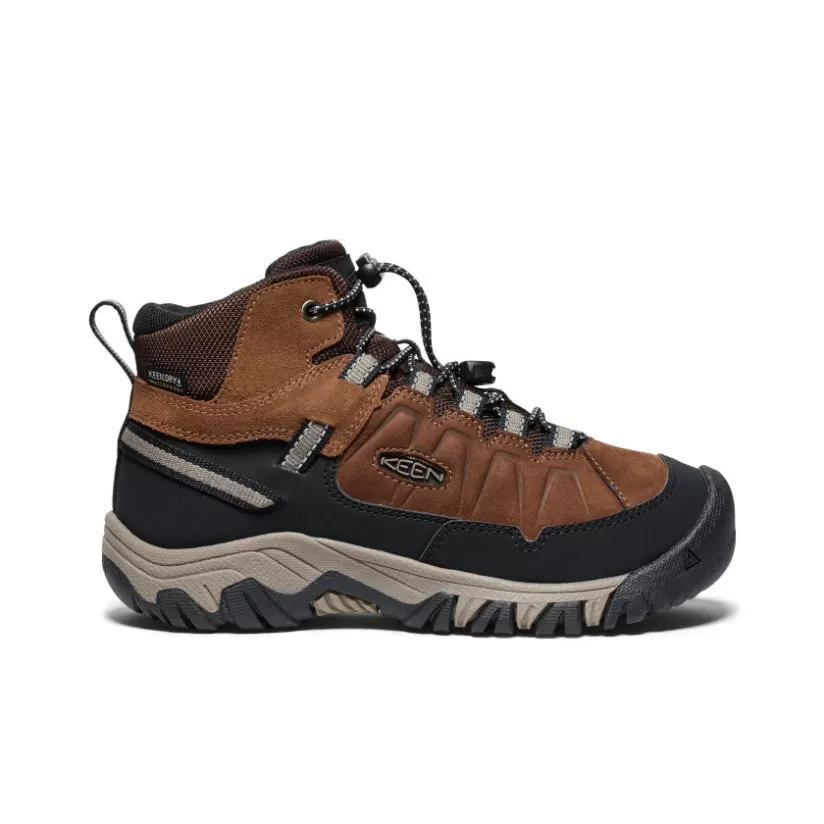 New KEEN Targhee IV Waterproof Hiking Boot Pour Jeunes   |   Bison/Brindle