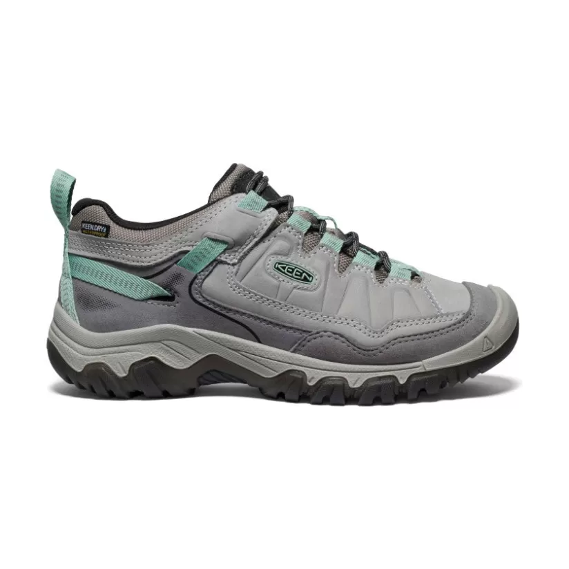 Shop KEEN Targhee IV Waterproof Hiking Shoe Pour Femme   |  Alloy/Granite Green Alloy/GraniteGreen