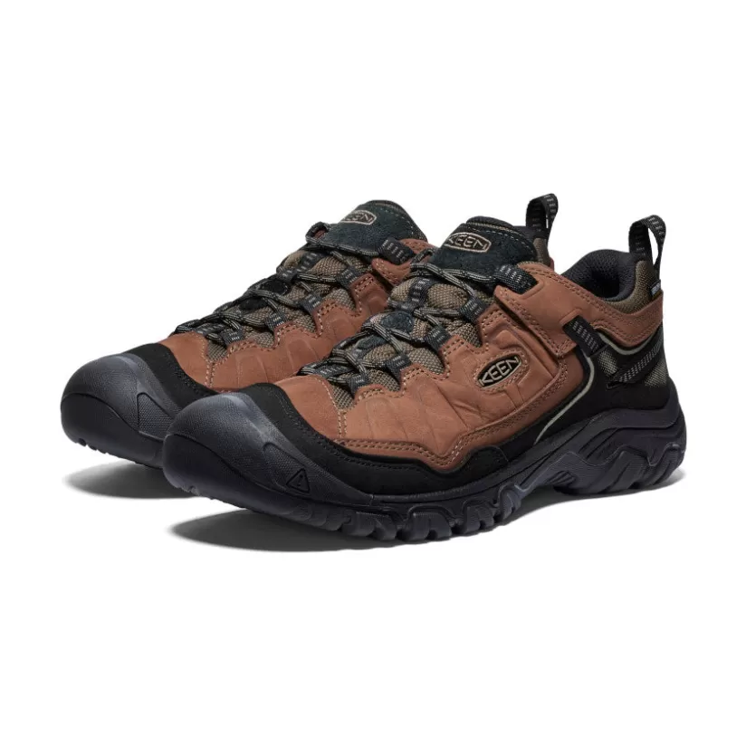 Best Sale KEEN Targhee IV Waterproof Hiking Shoe Pour Homme   |   Bison/Black