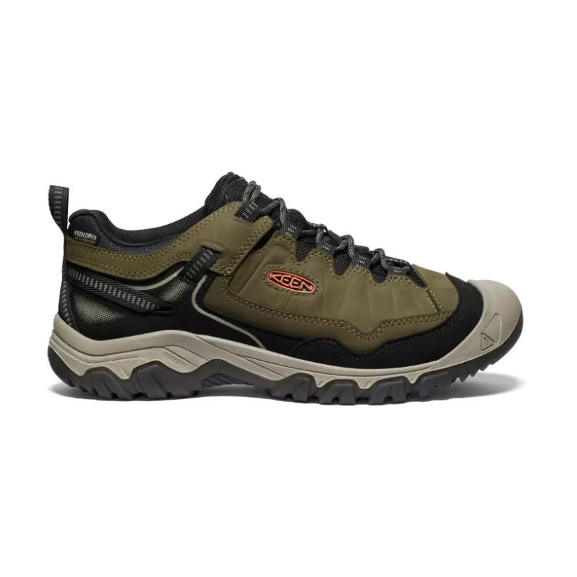 Sale KEEN Targhee IV Waterproof Hiking Shoe Pour Homme   |  Dark Olive/Gold Flame DarkOlive/GoldFlame