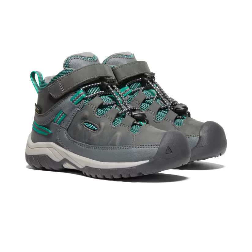 Flash Sale KEEN Targhee Waterproof Boot Pour Enfants   |  Steel Grey/Porcelain SteelGrey/Porcelain