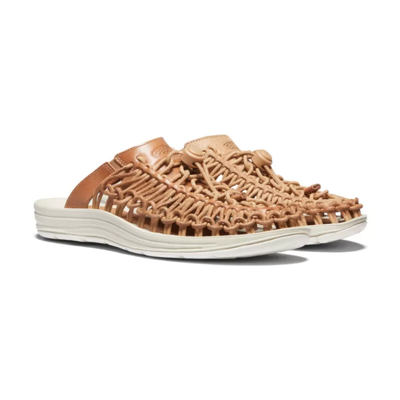 Best Sale KEEN UNEEK Premium leather Slide Pour Femme   |  Cookie Dough CookieDough