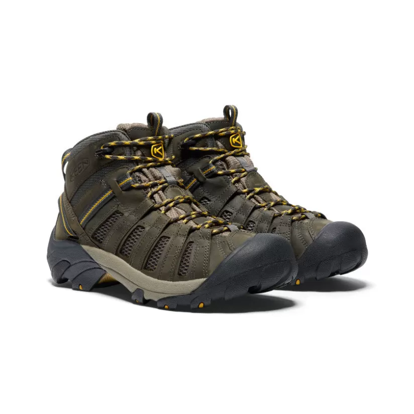 Shop KEEN Voyageur Mid Pour Homme   |  Raven/Tawny Olive Raven/TawnyOlive