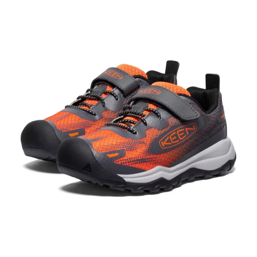 Outlet KEEN Wanduro Speed Hiking Shoe Pour Enfants   |  Magnet/Scarlet Ibis Magnet/ScarletIbis