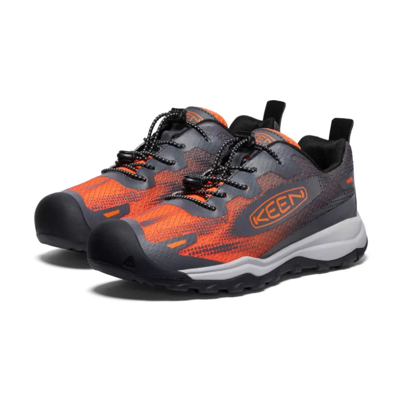 Best Sale KEEN Wanduro Speed Hiking Shoe Pour Jeunes   |  Magnet/Scarlet Ibis Magnet/ScarletIbis