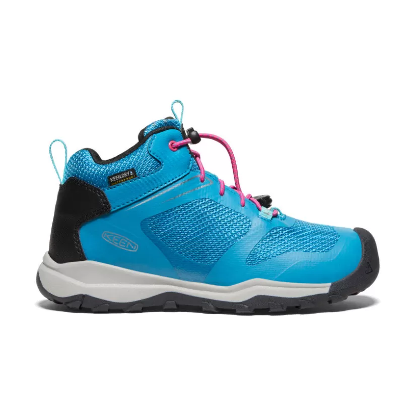 Sale KEEN Wanduro Waterproof Boot Pour Jeunes   |  Fjord Blue/Fuchsia Purple FjordBlue/FuchsiaPurple