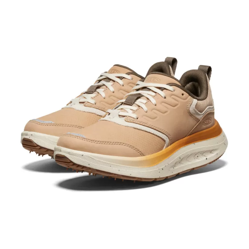 Shop KEEN WK400 Leather Walking Shoe Pour Femme   |   Safari/Birch