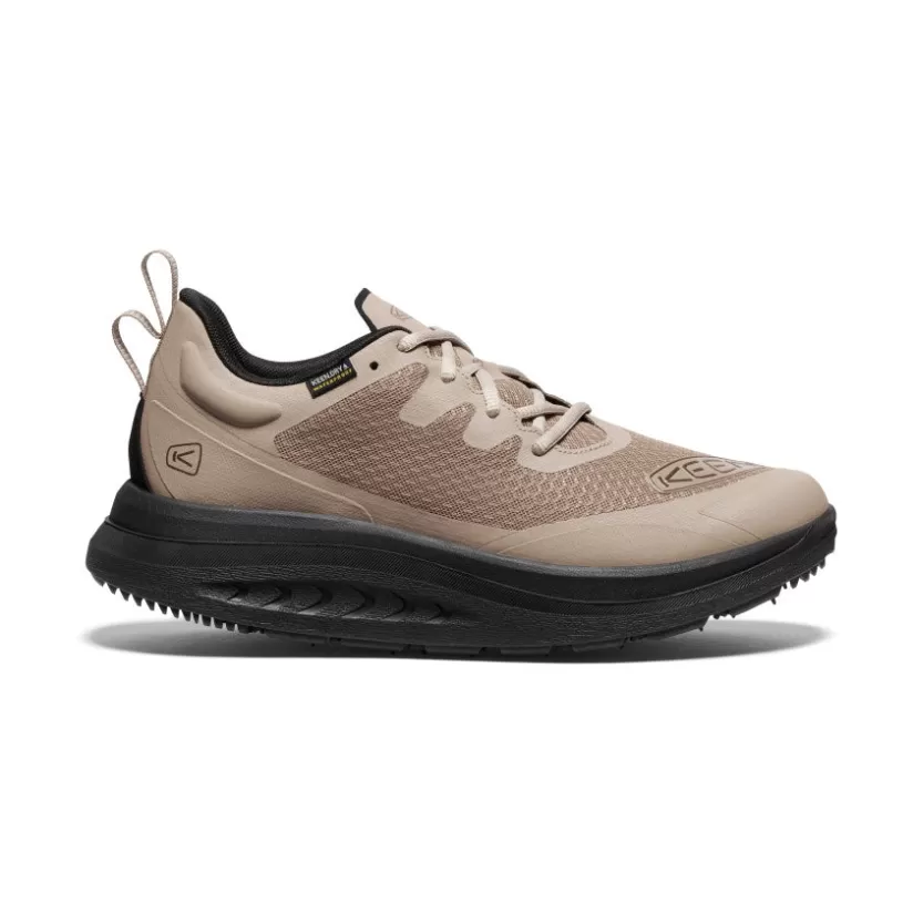 Best Sale KEEN WK400 Waterproof Walking Shoe Pour Homme   |   Timberwolf/Black