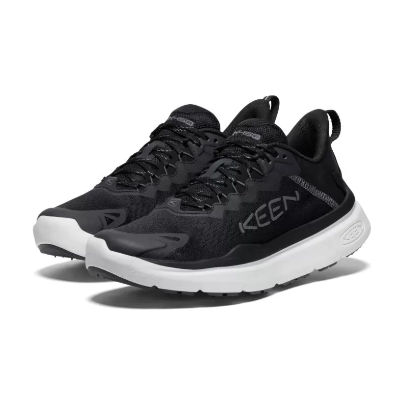 Best KEEN WK450 Walking Shoe Pour Femme   |  Black/Star White Black/StarWhite