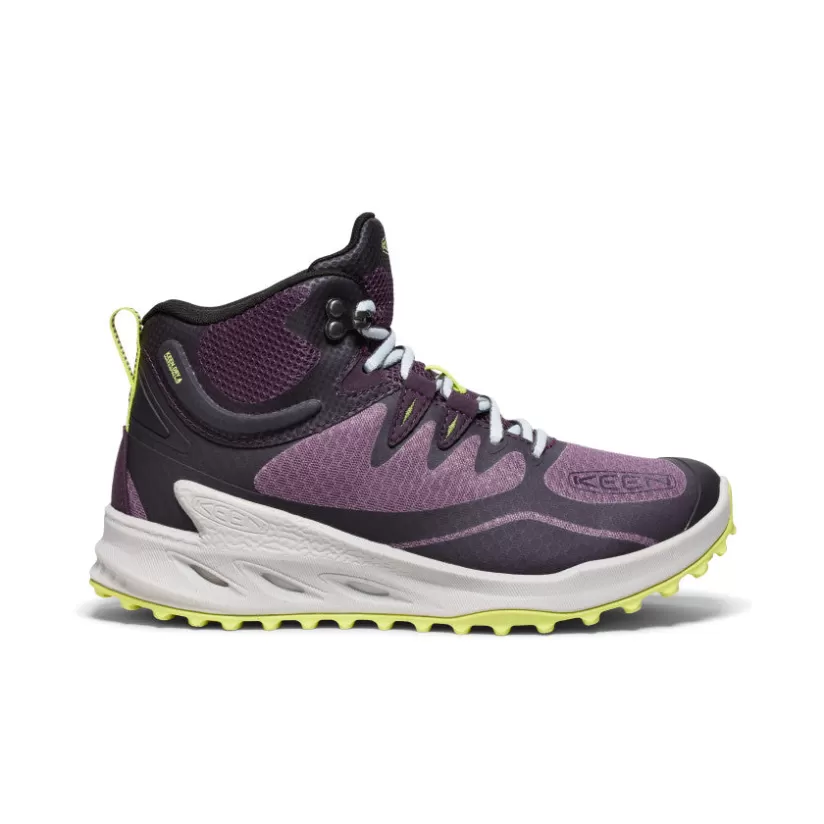 Flash Sale KEEN Zionic Waterproof Hiking Boot Pour Femme   |  Black Plum/Daiquiri Green BlackPlum/DaiquiriGreen