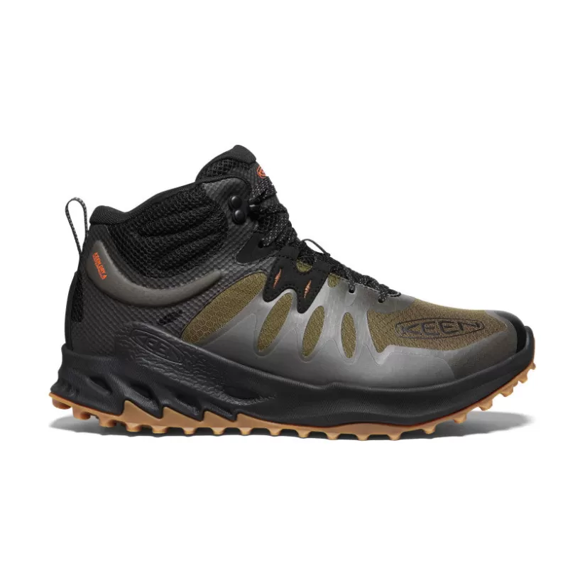 Discount KEEN Zionic Waterproof Hiking Boot Pour Homme   |  Dark Olive/Scarlet Ibis DarkOlive/ScarletIbis